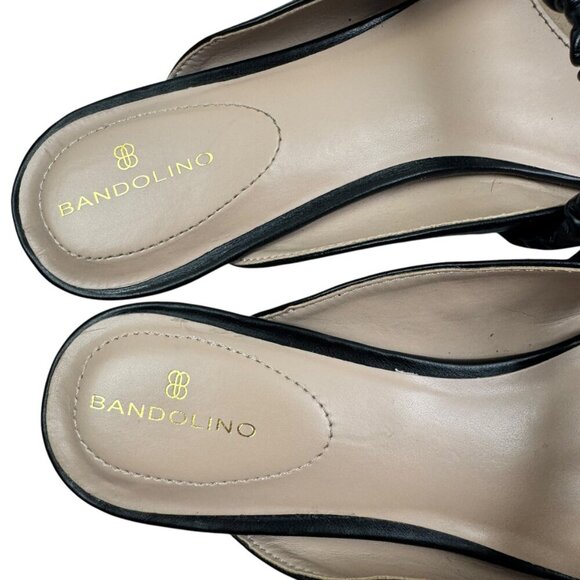 Bandolino Sonny Black Pointed Toe Comfort Flat Mules Women's Size 10 - Picture 10 of 12